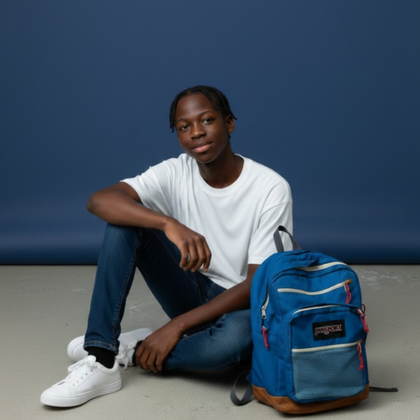 Vintage JanSport Blue Backpack