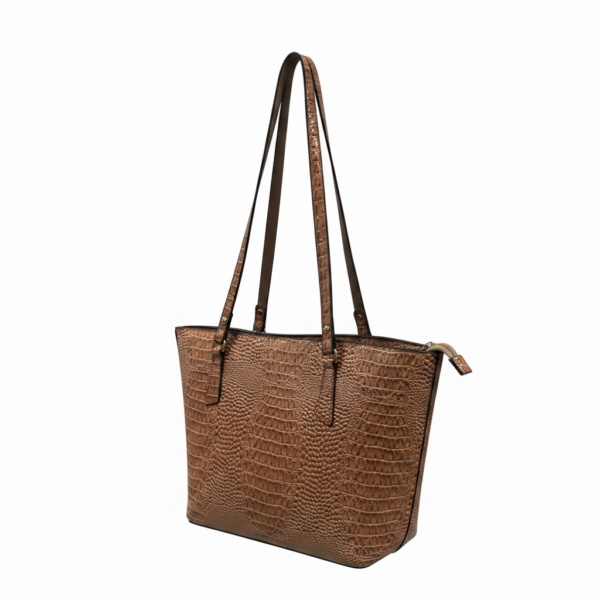 Croc-Embossed Purse