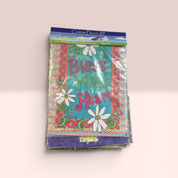 Custom Decor Inc. "Bless Your Heart" Garden Flag (12" x 18")