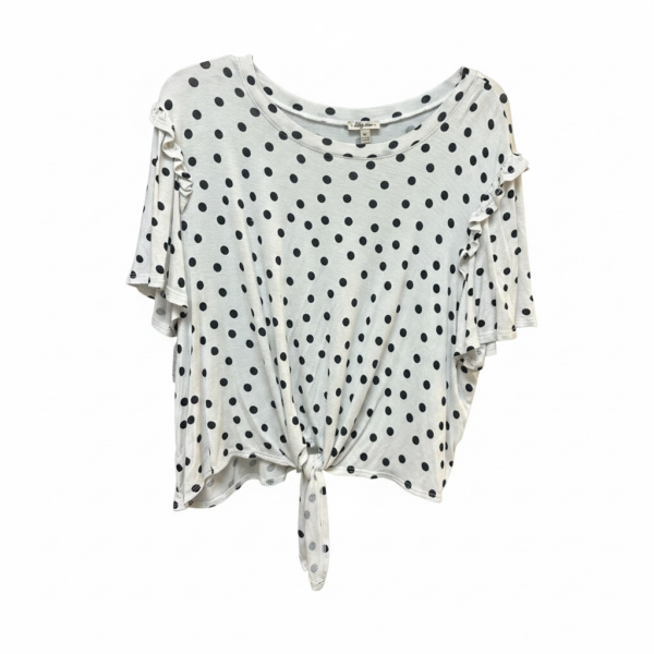 White & Black Polka Dot Shirt