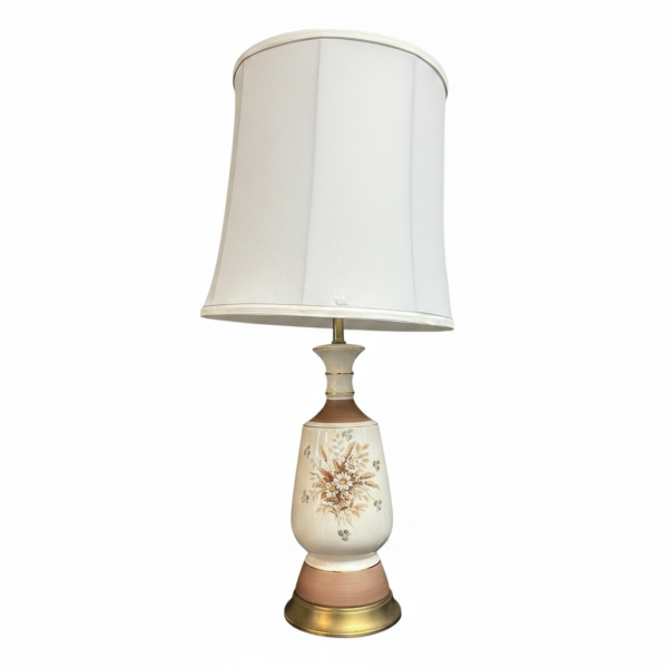Vintage-Style Floral Table Lamp