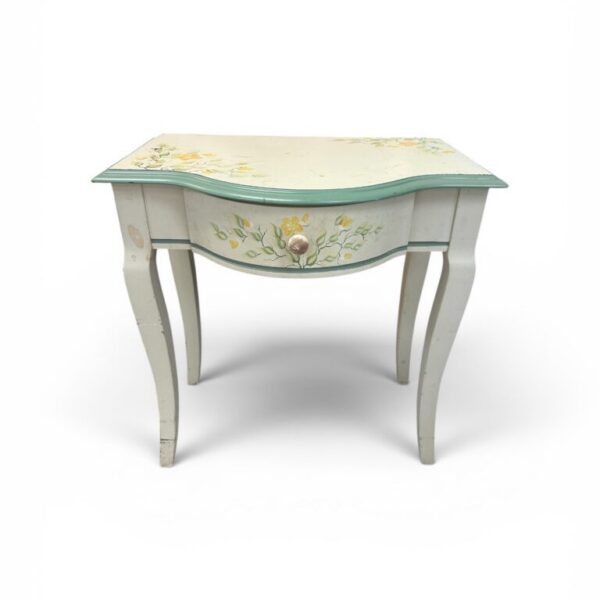 Vintage Hand-Painted Accent Table