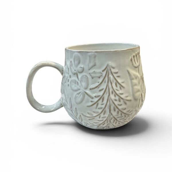Rustic Holiday Botanical Ceramic Mug